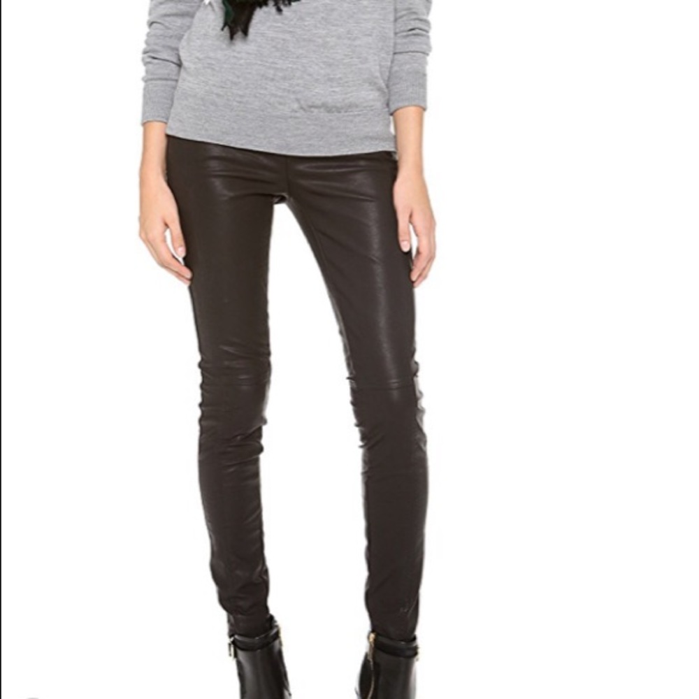 NWT Halston Heritage Skinny Faux Leather Pants